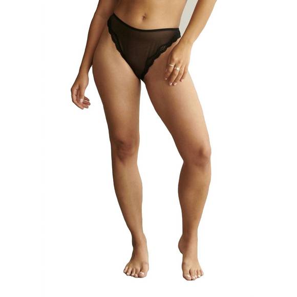 NEW BLUSH LINGERIE lotus high leg bikini in black - Picture 1 of 1
